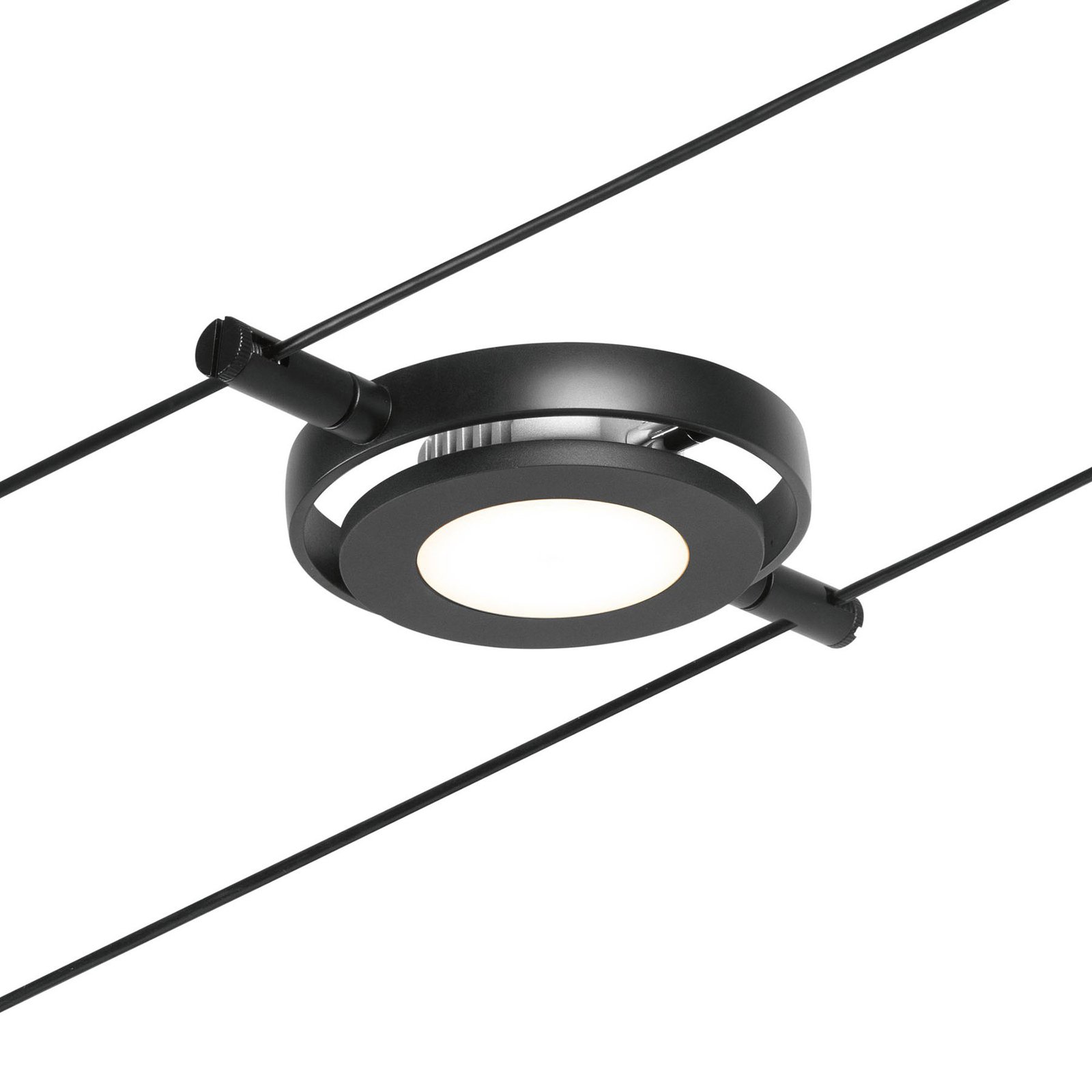 Wire RoundMac LED-Seilsystem 5-flg. schwarz - Paulmann