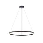 Molto Luce LED rippvalgusti Perfora, must, Ø 90 cm, alumiinium