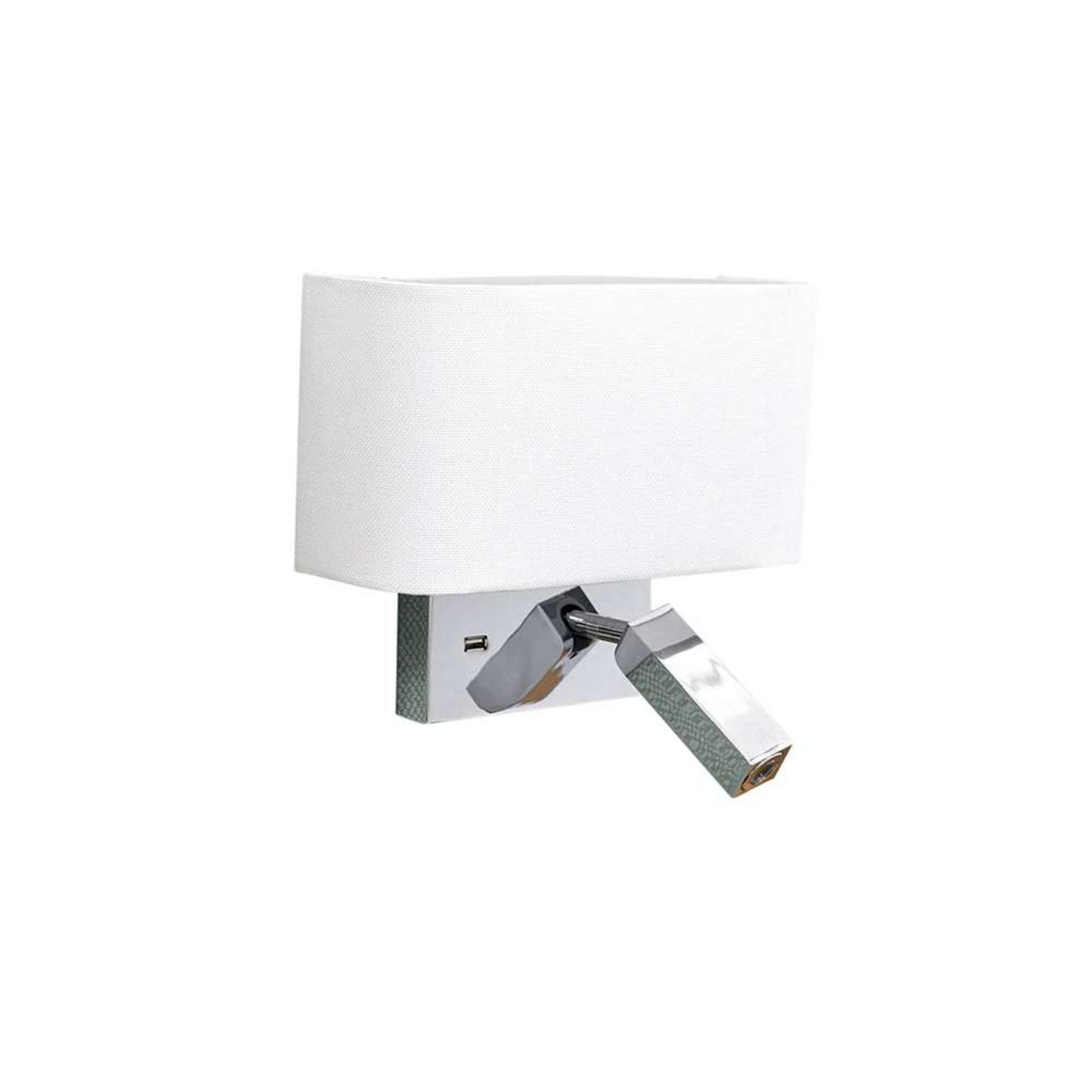 Virve Wall Lamp White/Chrome - Lucande