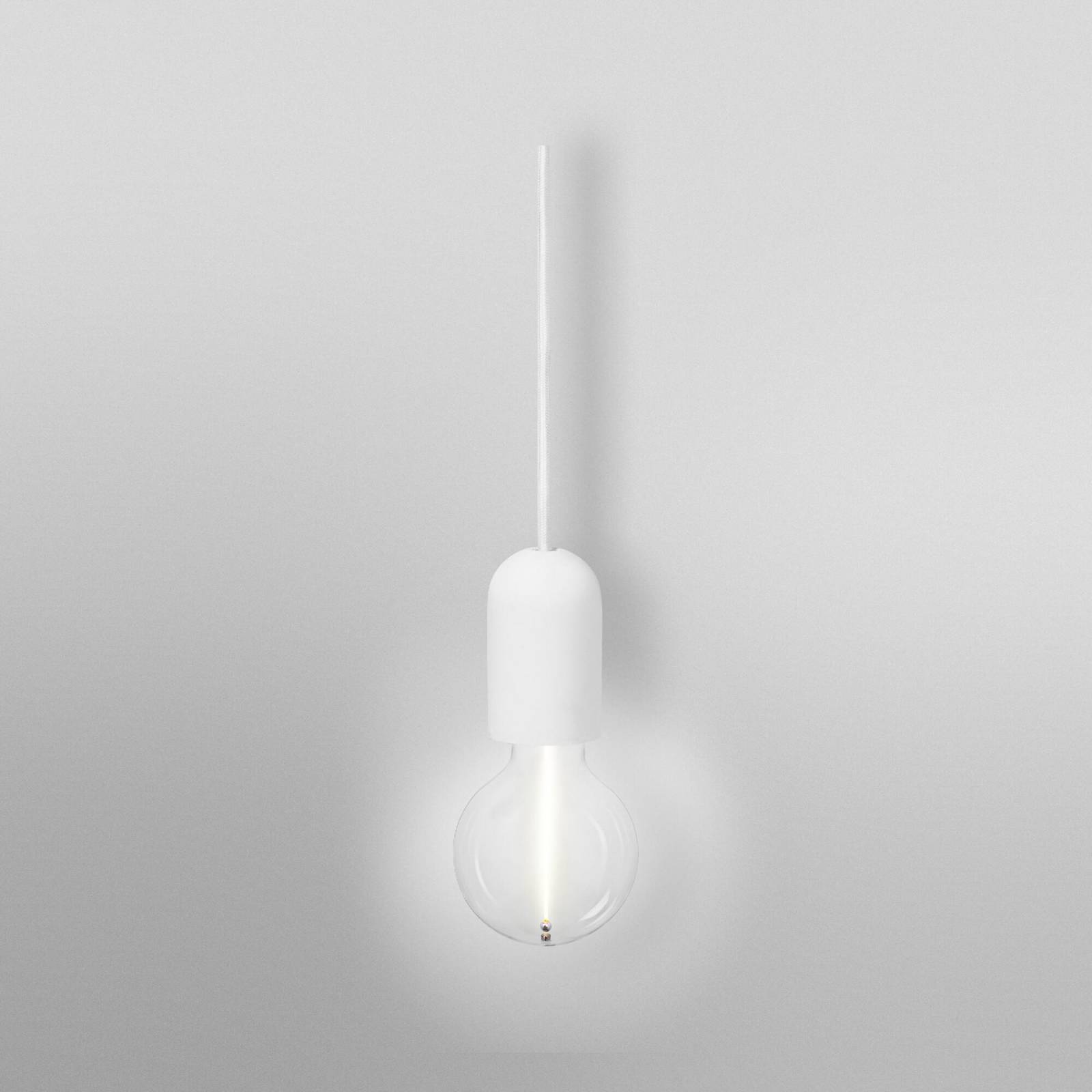 Żyrandol OSRAM VINTAGE 1906 ROUND, biała, gips, Ø 12 cm
