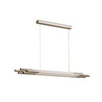 Lampada LED a sospensione ORG, lunghezza 130 cm, color nichel - DCW