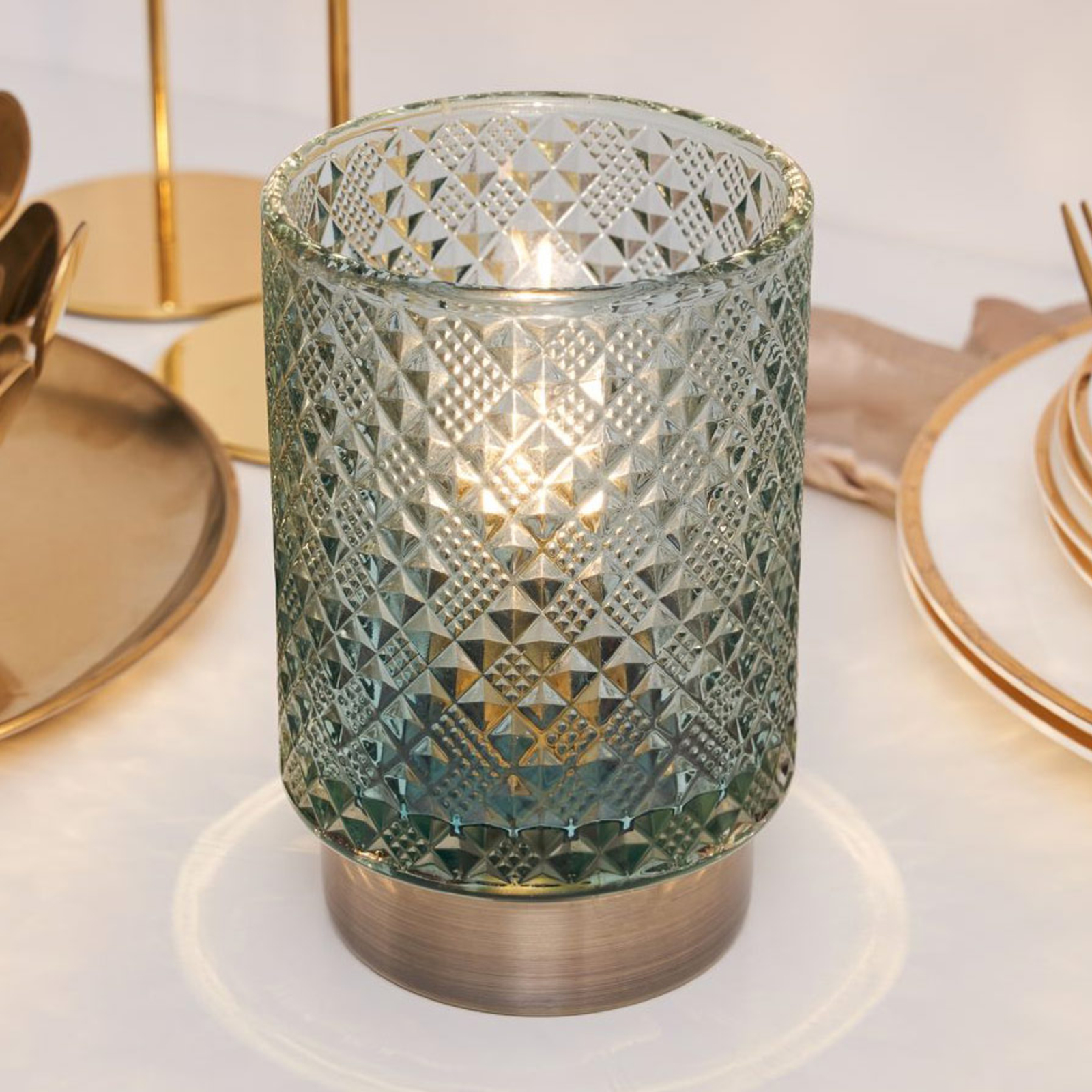 Pauleen Modern Glamour LED-bordslampa, batteri