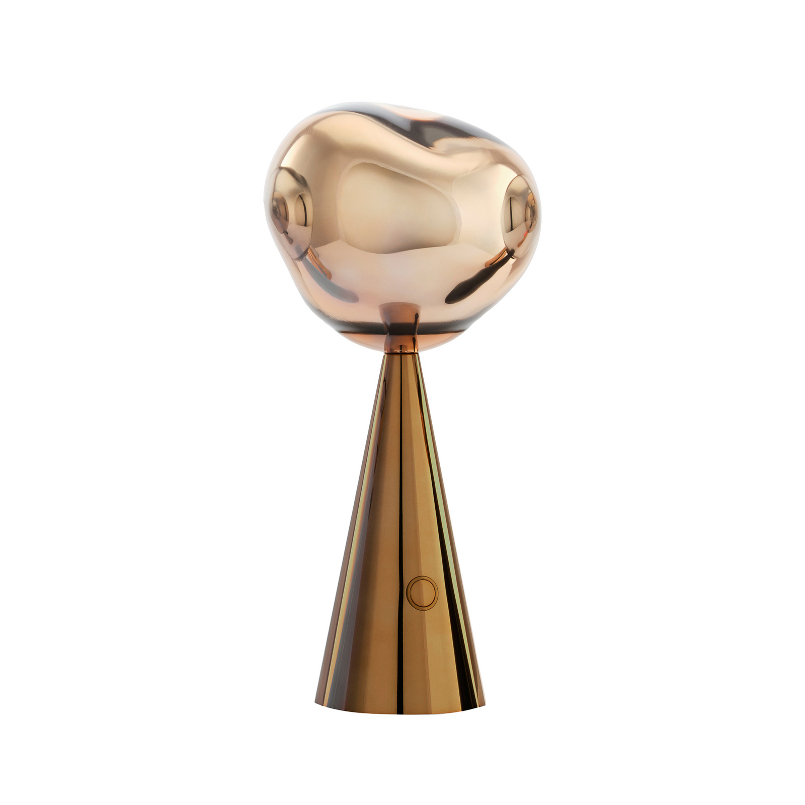 Melt LED rechargeable table lamp, bronze, height 29 cm - Tom Dixon