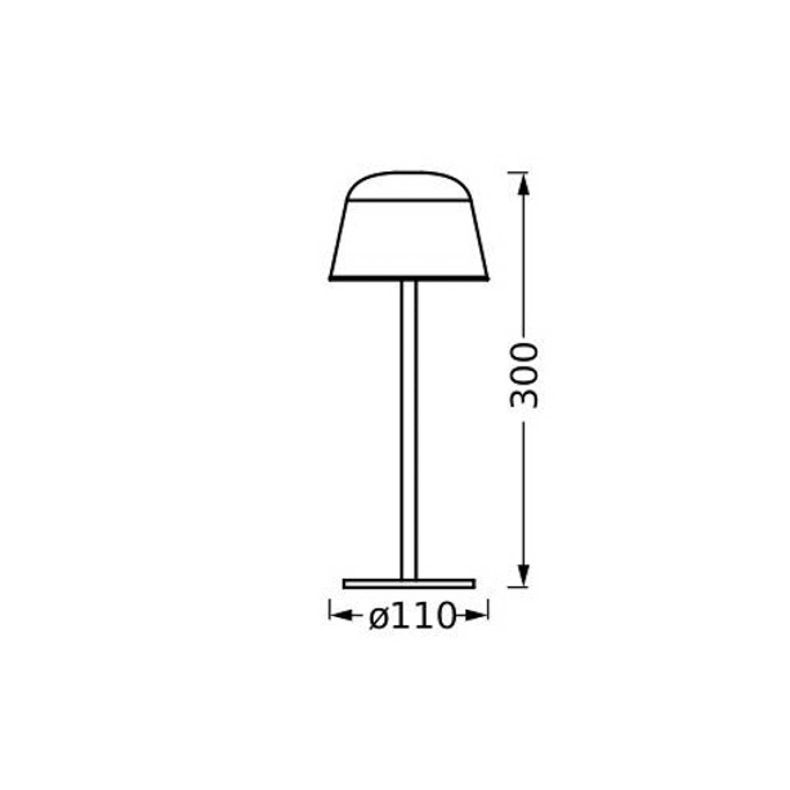 LEDVANCE Style Stan lampa stołowa LED z akumulatorem, aluminium, CCT,