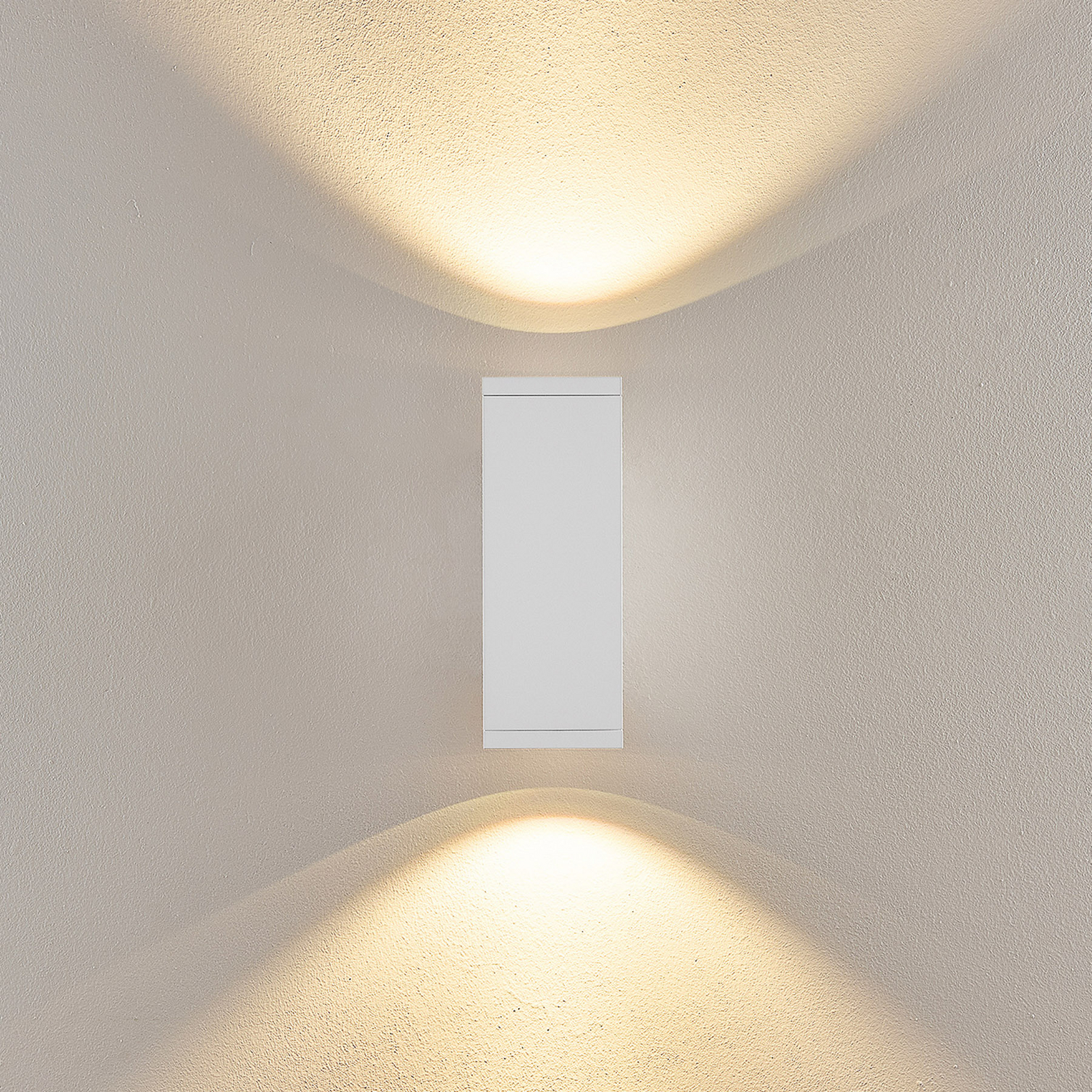 LED-Außenwandlampe ShoreLine Pro Square up/down, weiß LED-Außenwandlampe ShoreLine Pro Square up/down, weiß