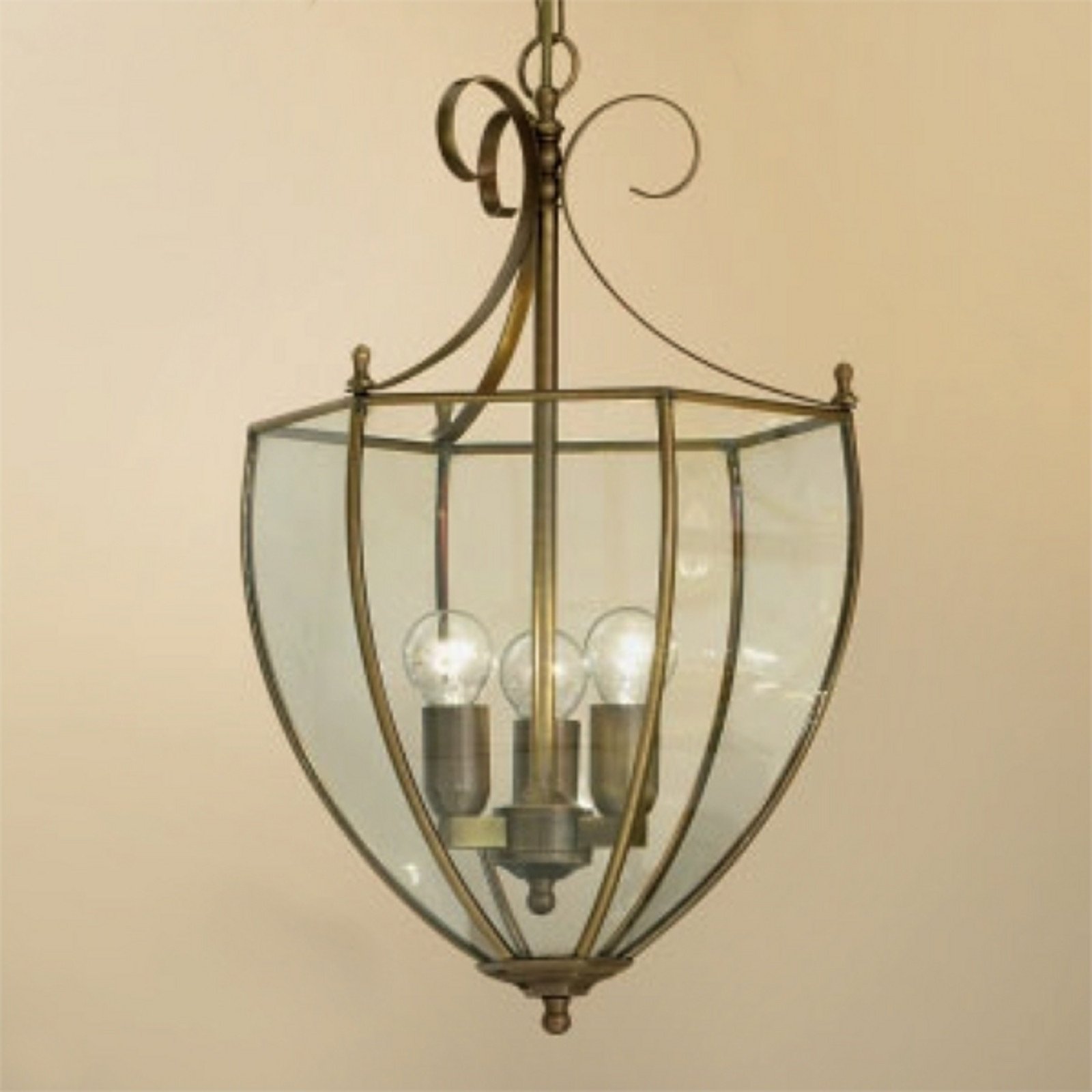 Oper lampă suspendată impresionantă aspect bronz