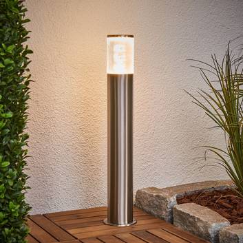 Sockellampe Belen aus Edelstahl mit LEDs