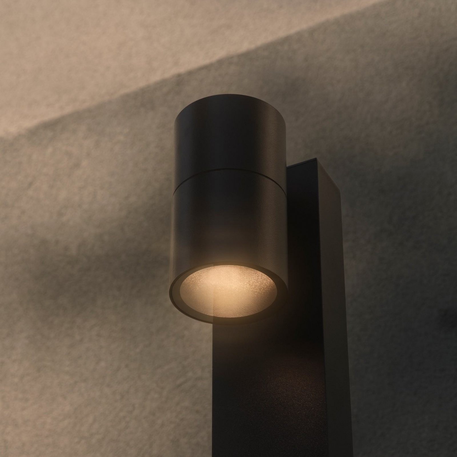 Pillar light Tin 50, black, aluminium, IP44, GU10