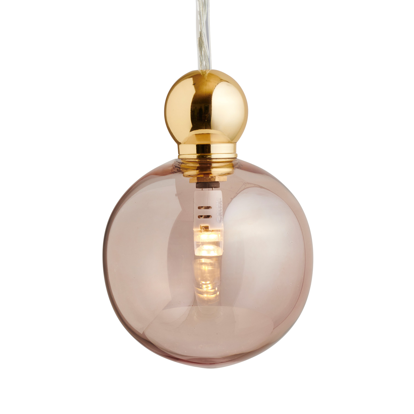 EBB & FLOW Uva M Lampa wisząca, kula złota