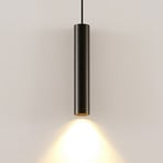 Arcchio Ejona pendant light, height 35 cm, black, aluminium